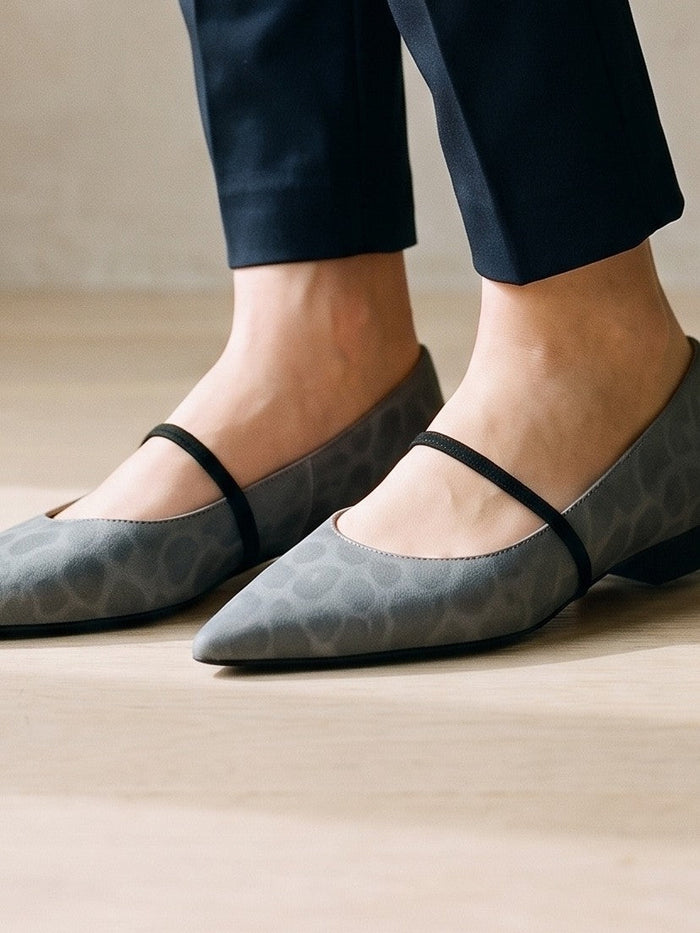 The All Day Loafer in Blue — the shoe close, worn
